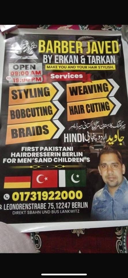 Barber Javed – Best Pakistani Hairdresser in Berlin for Men & Kids | Urdu, Hindi & Punjabi, German