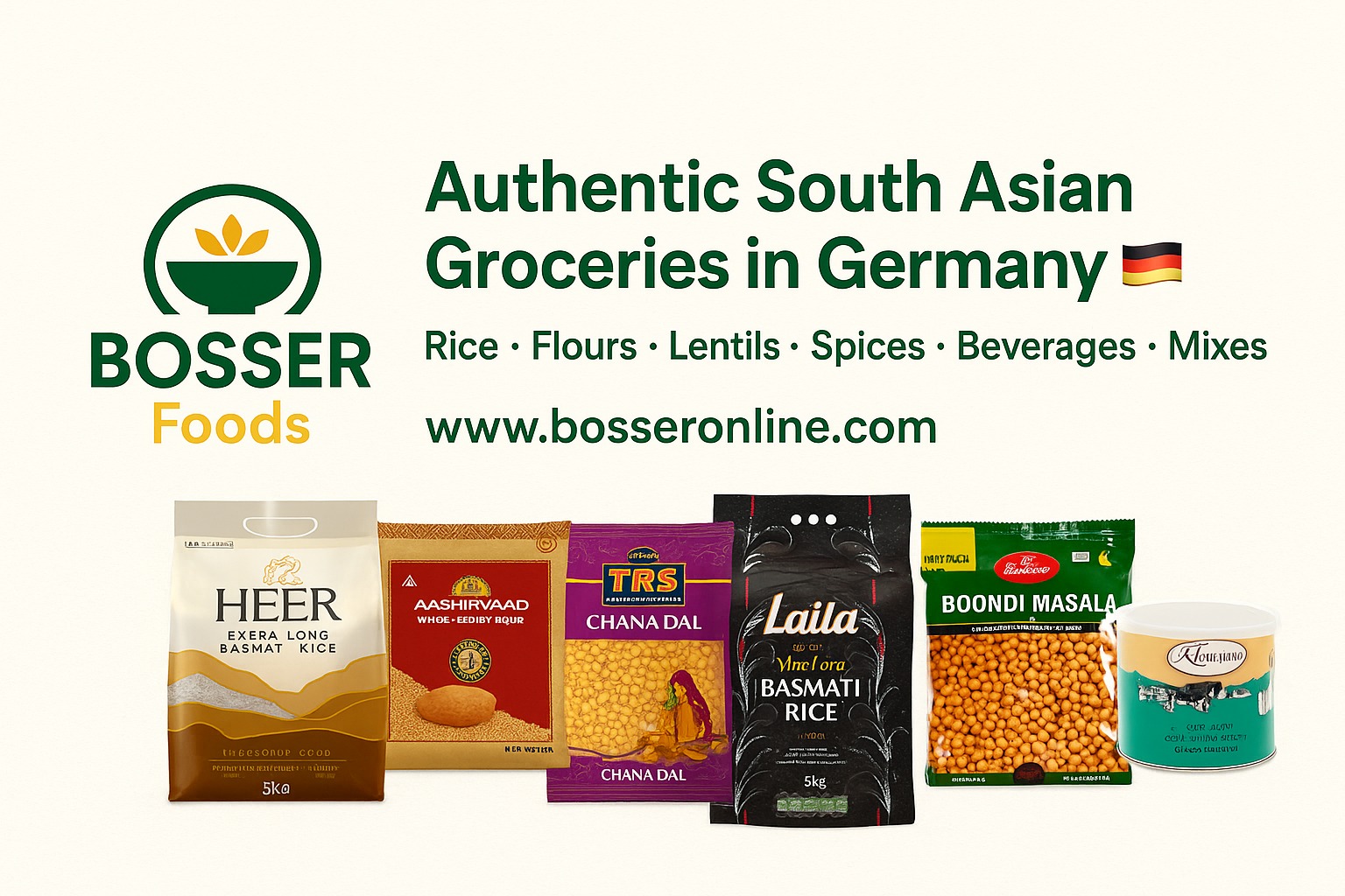 Buy South Asian Groceries Online in Germany | BOSSER FOODs